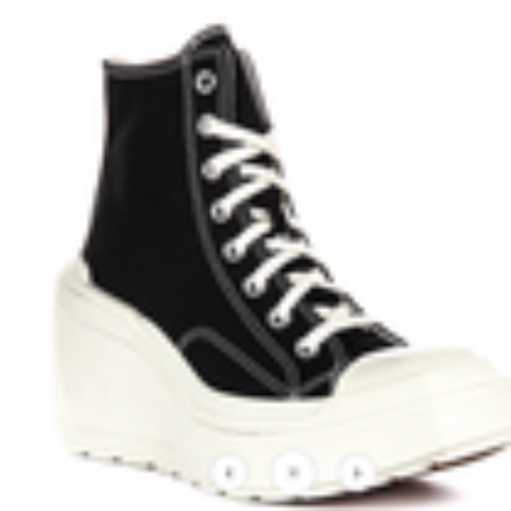 New Converse Chuck Taylor De Luxe Wedge High Top Square Toe Sneaker Women's 10